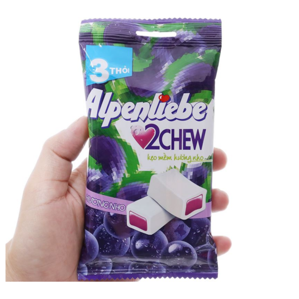 Alpenliebe 2 Chew Grapes 73.5g x 70 Bags