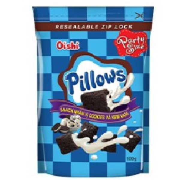 Oishi Pillows Cookie Vanilla Flavor 18g x 100 Bags
