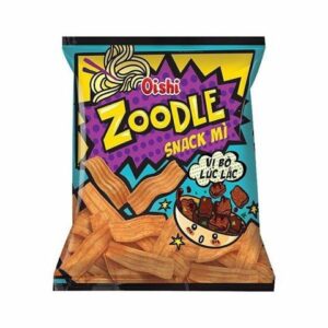 Oishi Zoodle Beef Rattles Flavor Snack 40g x 60 Bag