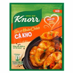 KNORR Seasoning Salt Fish cooked with sauce 28g x 6 Sachects x 10 Sheets