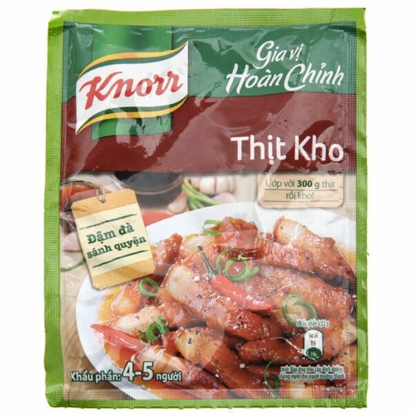 KNORR Seasoning Salt Pork cooked with sauce 28g x 6 Sachets x 10 Sheets