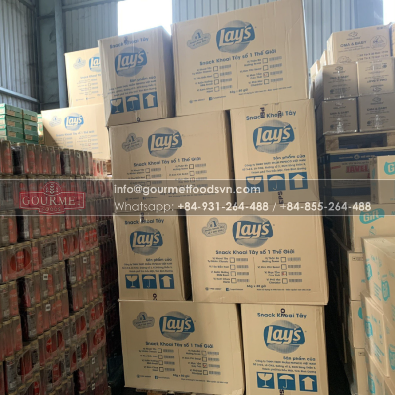 Lay's Stax Spicy Lobster Potato Chips 105g