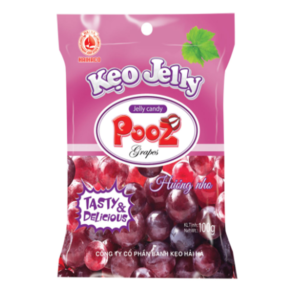 Hai Ha Jelly Fruit Candy Grape Flavored 100G