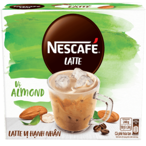 Nescafe Latte Almond 240g (24g x 10 Sachets) x 28 Boxes