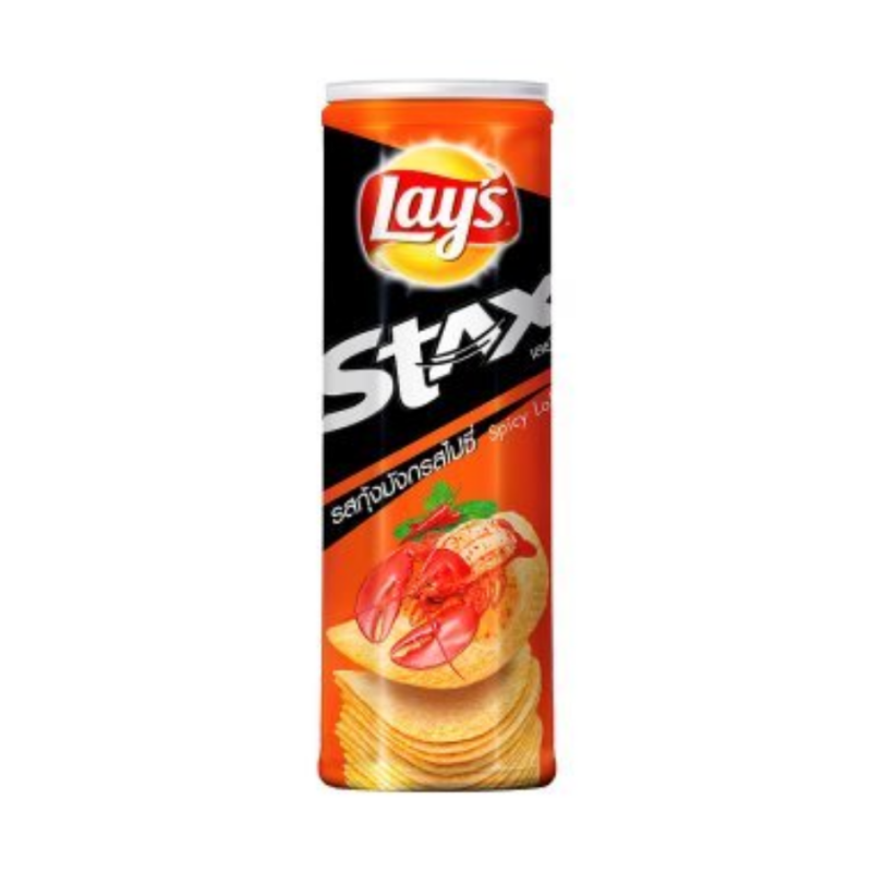 Lay's Stax Spicy Lobster Potato Chips 105g