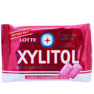 Lotte Xylitol Strawberry Mint Gum 11.6g