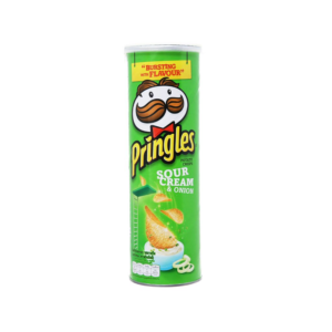 Pringles Sour Cream and Onion Potato Chips 107g
