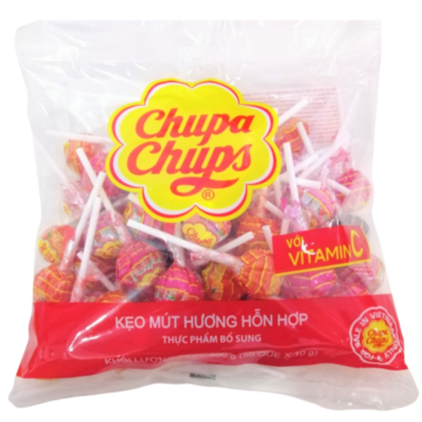 Chupa Chups Candies Lollipops Vitamin C 600g x 18 pouches