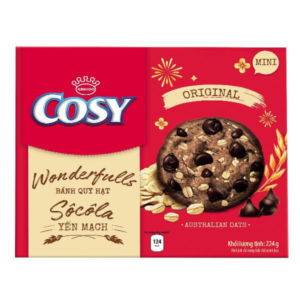 Cosy Wonderfulls Chocolate & Oats Cookies 224g x 10 Boxes
