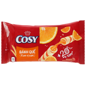 Cosy Wafer Roll Orange 135g x 24 Bags