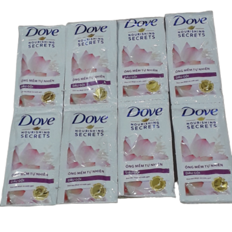 Dove Glowing Ritual Shampoo 6g X 12 Sachets X 60 Sheets • Vietnam FMCG