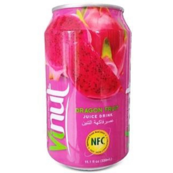 Vinut Dragon Fruit Juice Drink 330ml x 24 Cans
