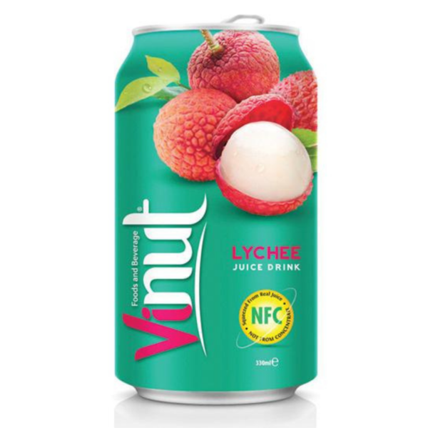 Vinut Lychee Juice Drink 330ml x 24 Cans