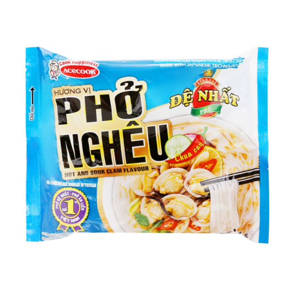 De Nhat Instant Rice Noodles Clam 65g x 30 Bags (2)