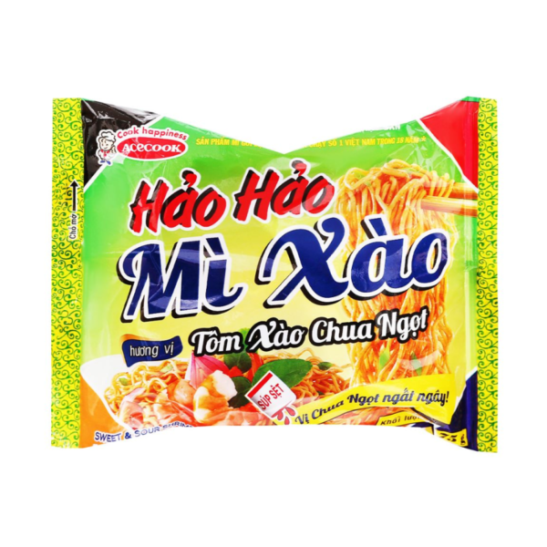 Hao Hao Instant Noodles with Fried Sweet Sour Shrimp 75g (2)