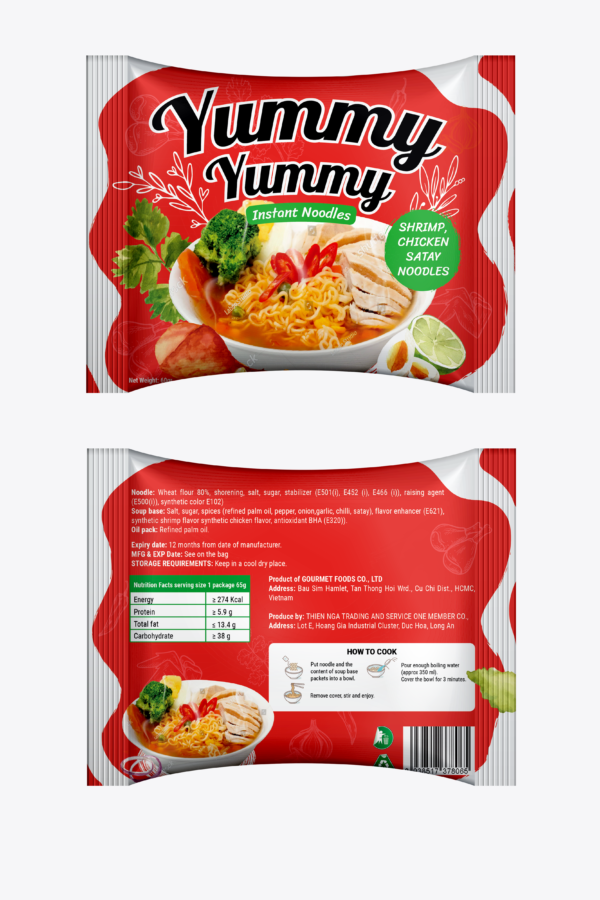 Yummy Yummy Instant Noodle Shrimp Chicken Flavor 85g x 30 Bags
