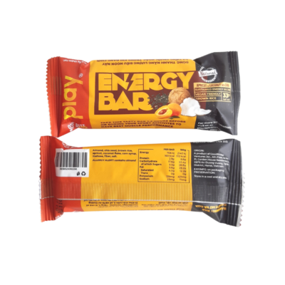 Play Energy Bars Dried Apricots And Coconut Flavor 33g x 12 Bar x 20 Boxes