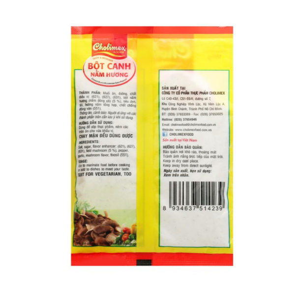 Cholimex Chinese Black Mushroom Soup Powder 180g x 50 Bags (5)