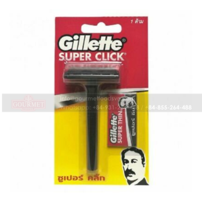 Gillette Super Click ER Razor Replaceable Blades 6 x 12 Packs x 12 Boxes