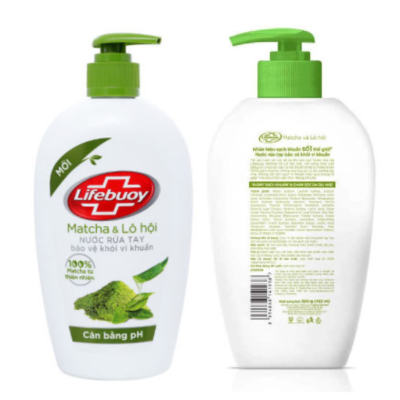 Lifebuoy Detox Matcha & Aloe Vera Hand Wash 450g x 12 Bottles