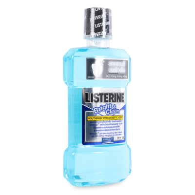 Listerine Bright & Clean Mouthwash 500ml x 12 bottles