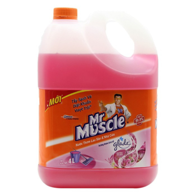 Mr Muscle Floor Cleaner Floral Perfection 4L x 3 Bottles