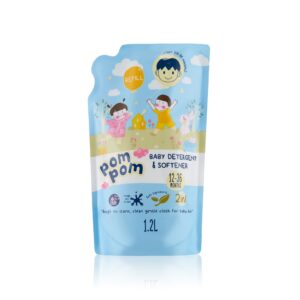 Pom Pom Detergent Fabric Wash (12 - 36 Months) 1.2L x 4 Bags