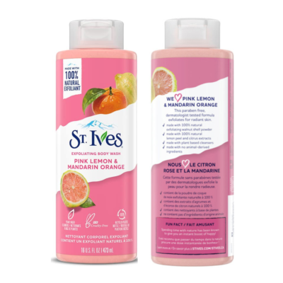 St. Ives Pink Lemon & Mandarin Orange 473ml x 4 Bottles