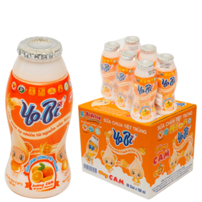 Bidrico Yobi Yogurt Orange 100ml x 60 Bottles