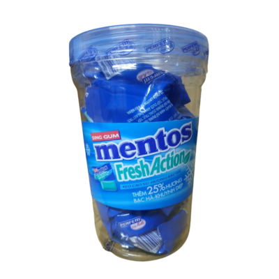 Mentos Fresh Action Gum 224g (112g x 2 x 18 Cups)
