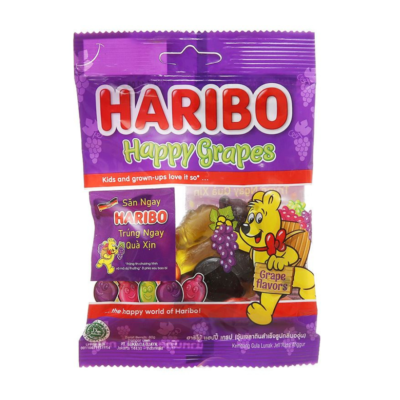 Haribo Happy Grapes 80g x 24 Packs