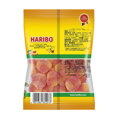 Haribo Peaches 80g x 24 Packs