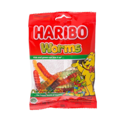 Haribo Worms 80g x 24 Packs