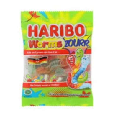Haribo Worms Zourr 54g x 144 Packs