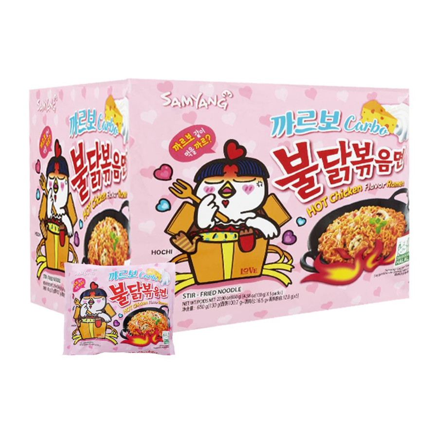 Samyang Buldak Hot Chicken & Carbo Flavor Ramen- (130g)