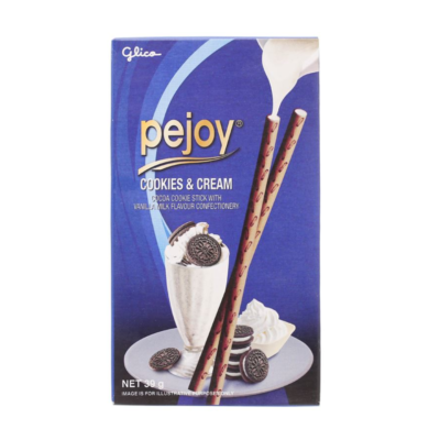 Pejoy Cookies & Cream Milkshake Biscuit Stick 39g (2)