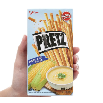 Pretz Sweet Corn flavour Biscuit Stick 31g (1)