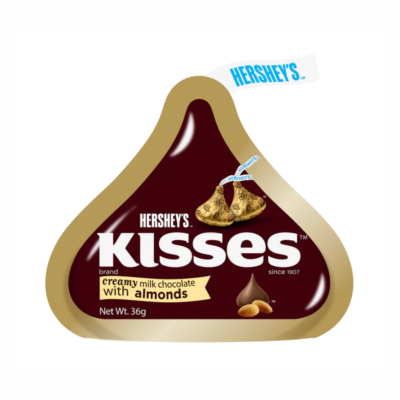 Hershey Kisses Creamy Milk Chocolate With Almonds 36g x 288 Bars