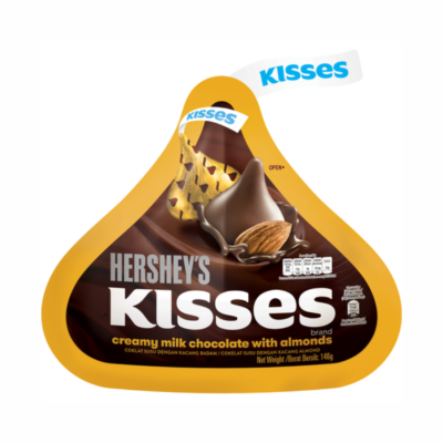 Hershey Kisses Creamy Milk Chocolate With Almonds 146g x 24 Bars