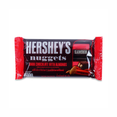 Hershey Nuggets Dark Chocolate With Almonds 56g x 144 Bars