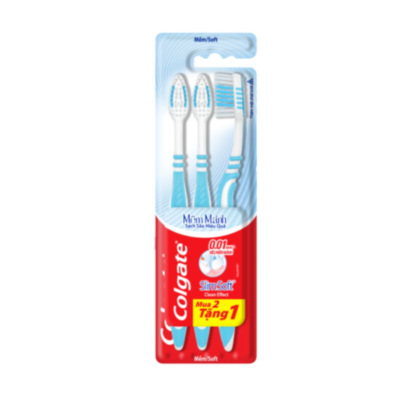 Colgate Slimsoft Clean Effect Toothbrush 3 Pcs x 6 Packs x 4 Trays