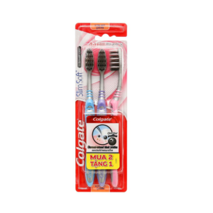 Colgate Slimsoft In Between Charcoal Toothbrush 3 Pcs x 24 Packs (2)