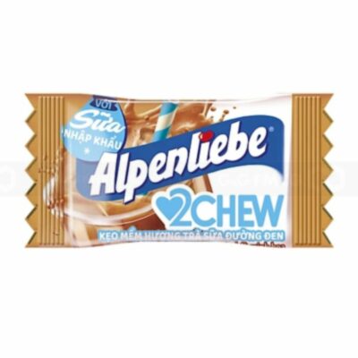 Alpenliebe 2 Chew Black Sugar Milk Tea 115.5g x 45 Bags 
