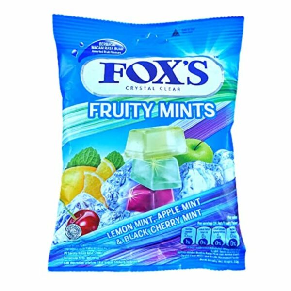 Fox's Candy Fruity Mints Bag 90gr x 24 bags