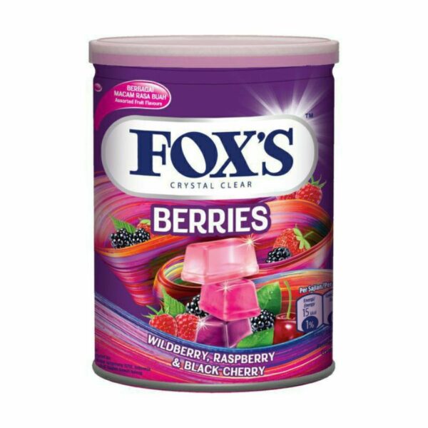 Fox's Tin Candy Berries 180gr x 12 tins