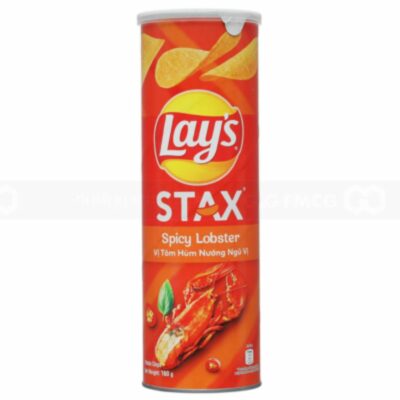 Lay's Stax Spicy Lobster Potato Chips 160g x 14 Cans