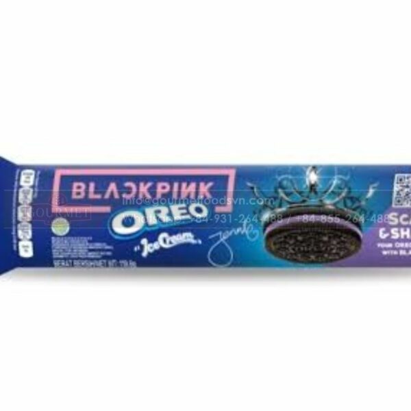 Oreo Pink Colored Sandwich Cookies with Chocolate Cream 123.5g Blackpink Version
