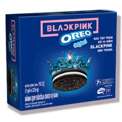 Oreo Biscuit Vanilla Cream 193.2g Blackpink Version x 7 Pcs x 16 Boxes