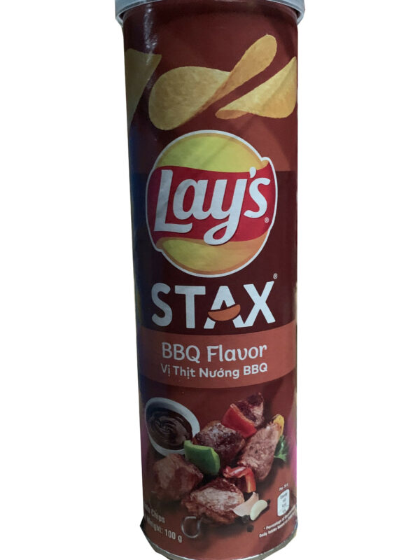 Lay's Stax BBQ Flavor Potato Chips 100g