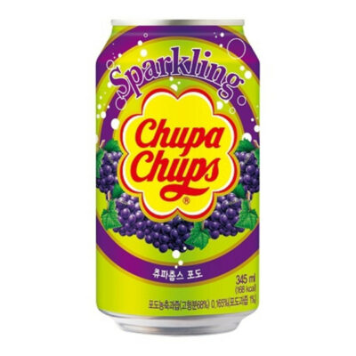 Chupa Chups Sparkling Soft Drink Grape 345ml x 24pcs